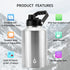 BJPKPK Insulated Water Bottle, One Gallon (128 oz), Stainless Steel Thermos, BPA Free Jug with Ergonomic Handle