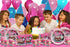 Kitty Cat Pink Kitten Birthday Party Supplies Set, Tableware Kit for 16 Plates Napkins Cups