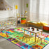 4x6 Kids Rugs for Playroom Classroom Bedroom, Educational and Fun Play Mat with ABC Alphabet Animals, Learning Rug
