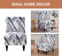 Armless Eco-Ancheng Chair Slipcover - Removable, Washable, Printed Accent Chairs for Living & Dining Room