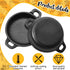 Mini Cast Iron Skillets 5 x 5 x 1.3 Inch, Black Casserole Dish, Oven Safe Mini Skillets for Kitchen, Indoor, Outdoor,