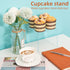 8P-4&5INCH) Acylic Riser Square Display Stand For Cupcakes, Arts and Crafts (Clear