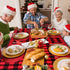 Breling Christmas Buffalo Plaid Table Cover, Red and Black Lumberjack Checkered Tablecloth, Disposable Tablecloth for