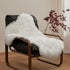 Ashler Faux Fur Rug, Fluffy White Small Sheepskin Rug, Ultra Soft 2x3 Ft Mat, Machine Washable Shag Mats for Nursery,