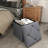 ZEUKMXOO Storage,35 Inches Grey15Wx15Dx15H Storage Ottoman Footrest Stool Small Ottoman with Foldable Ottomans Foot