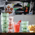 Bormioli Rocco Rock Bar 9.25 oz. Stackable Beverage Glasses, Set of 6, Mint Green