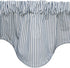 Window Treatments Valance Curtains, Blue Ticking Stripe Kitchen Valances, Short Swag, 53 x 18 Inches