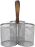 Mind Reader Silverware Holder - Utensil Organizer Caddy - Metal Mesh - 7.5" L x 7.5" W x 9.75" H - Silver
