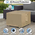 25L 25W 17H Inch, OutdoorLines Outdoor Waterproof Patio Ottoman Covers - Square UV-Proof Patio Side Table Cover