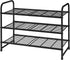 Simple Trending 3-Tier Stackable Shoe Rack, Expandable & Adjustable Shoe Shelf Storage