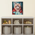 Madison Park Grumpy Cat Wall Décor, Funny Home Office and Bathroom Decor, Gifts for Cat Lovers, My House Rules
