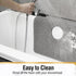 36 36 Inch HITSLAM Square Shower Mat, x Non Slip Bath Mat for Tub, Soft PVC Loofah Bathtub Mats with Drain Holes, Quick