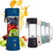 COOK WITH COLOR Mini Portable Blender - 250W Power, 12oz Capacity, Wireless/USB Rechargeable, Stainless Steel Blade