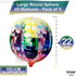 KatchOn Jumbo Disco Ball Balloons - 22 Inch, Pack of 6 for 70s, 80s, 90s Parties & Bachelorette Decorations