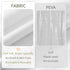 ALYVIA SPRING Extra Long Fabric Shower Curtain Liner, Waterproof 72" x 84", Soft & Lightweight with Magnets