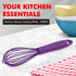 Chef Craft Premium Silicone Wire Cooking Whisk, 10.5 Inch, Purple