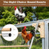 ANNDING 55 Inch Large Chicken Roosting Bars, Chicken Perch for Coop with Metal Frame, Sturdy Roosting Ladder for Hens