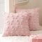 MIULEE Light Pink Bow Pillow Covers Coquette Room Decor Aesthetic Set of