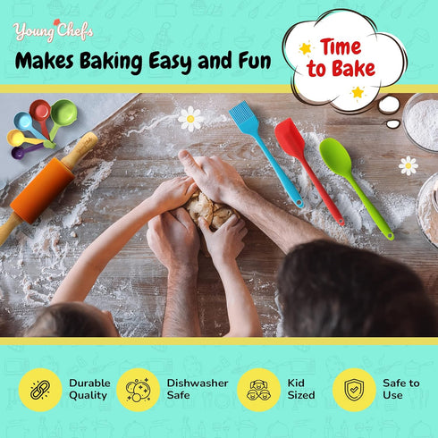 Sets 19 Set 8-12 Set Sets Young Chefs Kids Cooking Real - Pieces Real Baking - Easter Gifts for Kids Years Cooking