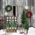 Welcome Christmas Trees Winter Garden Flag - 12 x 18 Inch Vertical Double Sided Buffalo Plaid Holiday Décor