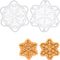 Set of 2 Snowflake Cookie Cutters (Style 1 and 2) - Bakerlogy, 2 Pieces