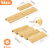 Mat,4 2 Set 9.5''to 19'', Kitchen,Cabinet,Drawers,Countertop AMBIRD Bamboo Spice Drawer Organizer with Non-slip Tier