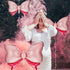 6 Pieces Pink Bow Balloon Mouse Party Decoration, Jumbo Bow Balloon for Wedding and Gender Reveal