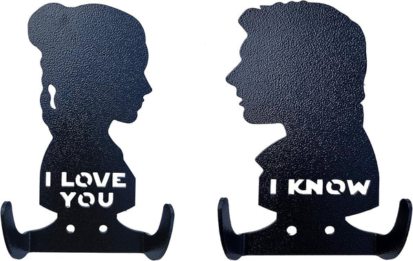I Love You I Know Decor Steel Wall Coat Hooks