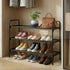 Tujurich 3-Tler Closet Shoe Rack Organlzer, Rustproof lron, Spaclous Shoe Storage Shelf for or Entryway, Fits Sneakers