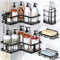 YASONIC Corner Shower Caddy, 5-Pack Adhesive Rustproof Stainless Steel Shower Organizer with