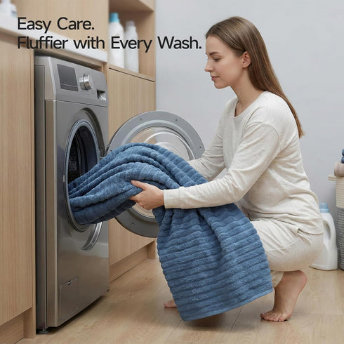 2 Pack 3163 inches, 100% REDKISS Large Bath Towels Cotton, Super Soft and Absorbent, Quick-Dry Towels, Perfect