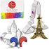 Ann Clark Vive La France Cookie Cutters 2-Pc. Set - Eiffel Tower and Fleur de Lis, Made in the USA