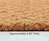 Woven Coir Doormat - 2 Pack Non-Slip Heavy Duty Welcome Mat, Easy Clean Durable Entryway Front Door High Traffic