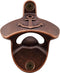 Old Fashioned Wall Mounted Bottle Opener - Stainless Soda Cap Opener for Nautical Coastal (Antique Copper)