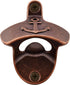 Old Fashioned Wall Mounted Bottle Opener - Stainless Soda Cap Opener for Nautical Coastal (Antique Copper)