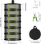 6 Clothes(6 Layers-23.62'') Layer Herb Drying Rack, Herb Drying Rack Hanging Mesh, Foldable Plant Drying Net