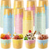 Ninehaoou 100 Pcs Ice Cream Cups Bulk Paper Disposable Dessert Bowls Ice Cream