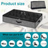 Under Bed Shoe Storage Organizer, 2 Pack Fits 32 Pairs, Clear Window, Foldable Shoe Rack Holder, Black