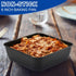 E-far 6 Inch Square Cake Pan, Nonstick Small Baking Pan with Stainless Steel Core for Brownies, Lasagna, Cakes, Easy