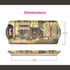 Pimpernel Parisian Scenes Rectangular Hostess Tray - 15.1" x 6.5" Melamine Snack Platter
