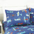 Set Blue Airplanes print Comforter for Boys Girls teen. Twin size Bedding for kids room. Include Twin comforter fitted