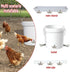 XINYI 2pcs Chinchillas, Aluminum Alloy Chicken Water Cups, Automatic Metal Chicken Water Feeder for Dog, Cat, Bunnies