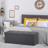 43.3 inches 660 lb, ZENY Folding Storage Ottoman Bench Storage Chest Footrest with Foam Padded Seat, Great for Bedroom