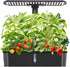 Hydroponics Growing System Kits,Smart Indoor Herb Garden with 24W LED Grow Light
