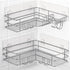 2-Pack SUS304 Corner Shower Shelves - Adhesive Shower Organizer for Shampoo & Soap Storage, Space-Saving Bathroom Caddy