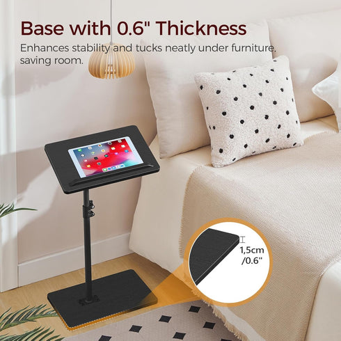360 ETBK4501 MAHANCRIS TV Tray Table, Height Adjustable TV Trays with Swivel, Space-Saving Side Table for Couch