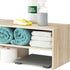 2-Shelf 24 inches Whitmor Wood Stackable Shoe Rack, White Oak