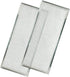 Replacement for Whirlpool W10208631A Microwave Grease Filter - 2-Pack Aluminum Mesh 13" x 6"