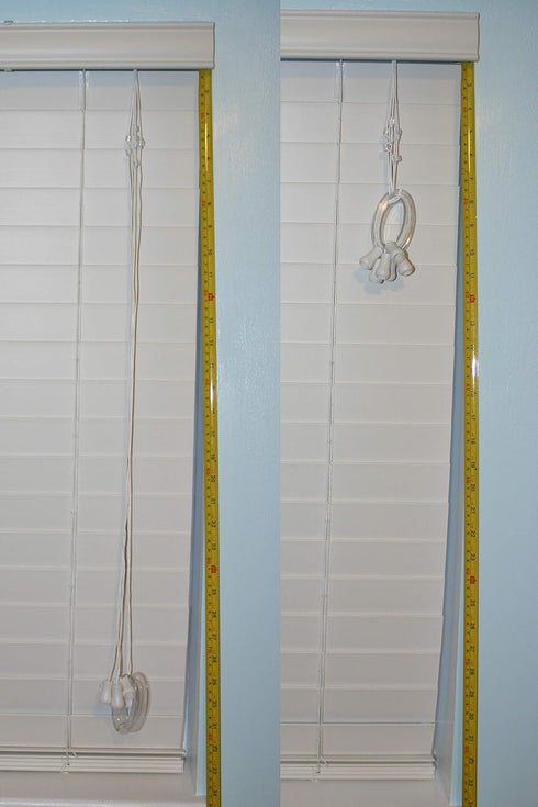 Blind Cord Winder - No Wall Damage Safety Blind Cord Wrap Cleat Alternative (Clear, 2-Pack)