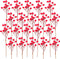 Grunyia 20 Pack Christmas Artificial Red Berry Stems Fake Holly Berry Pick for